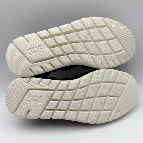 SAS Womens Radiant Ballet Flats US 7.5 WW Black Leather Slip On NIB - Picture 12 of 13